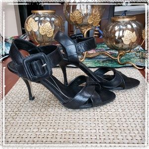 Black Ann Marino sandals